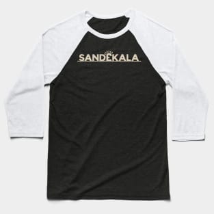 Vintage Typography SANDEKALA Baseball T-Shirt